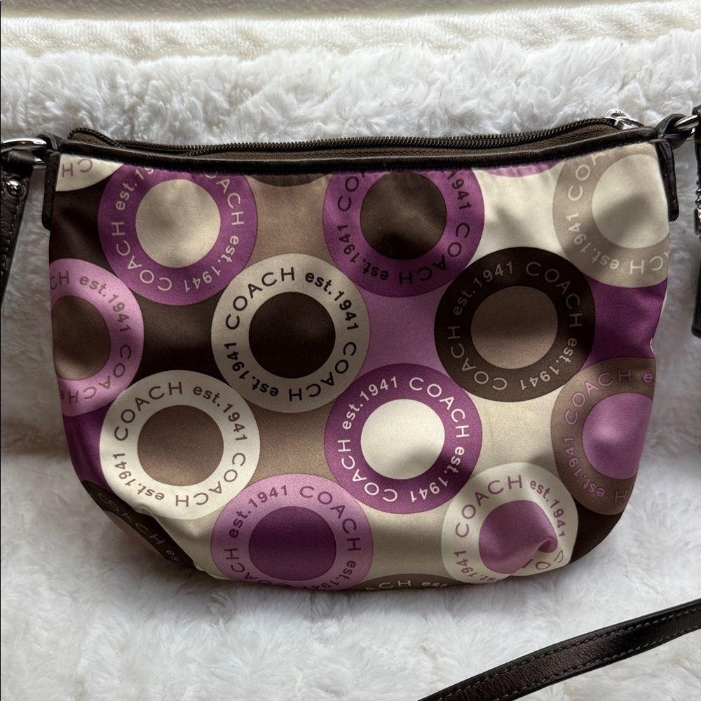 Coach Multicolor Circle Pattern Crossbody Bag - Picture 3 of 6